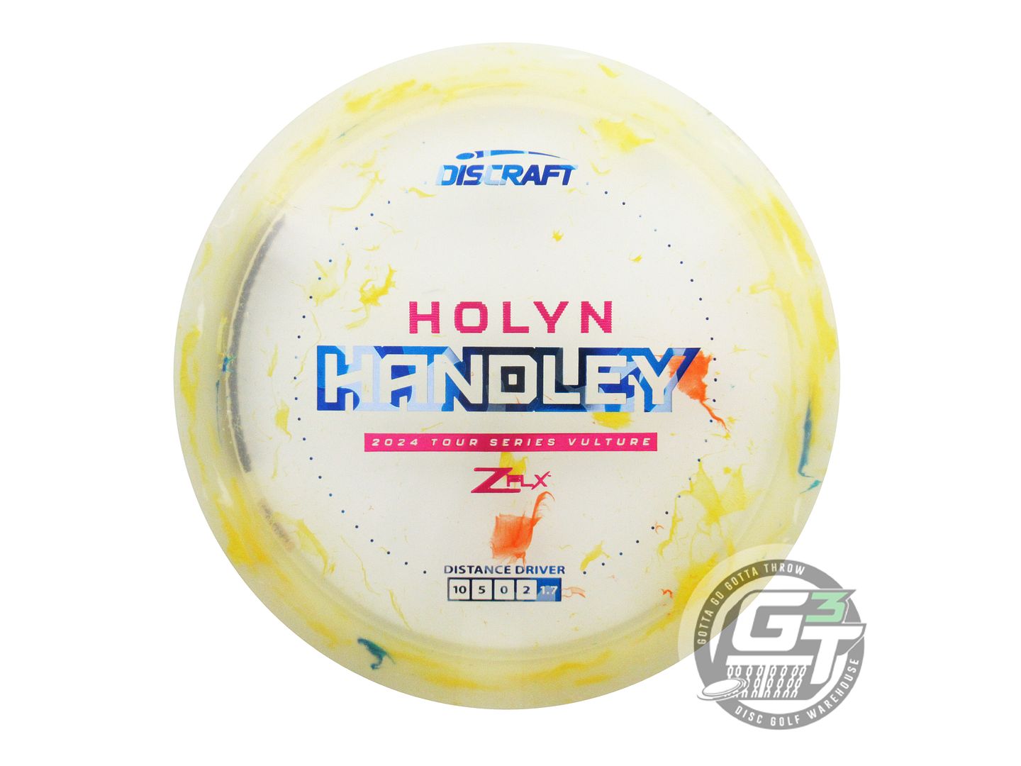 USED Discraft [HANDLEY] Jawbreaker Z FLX Vulture 172g Blue Camo Foil Driver Disc