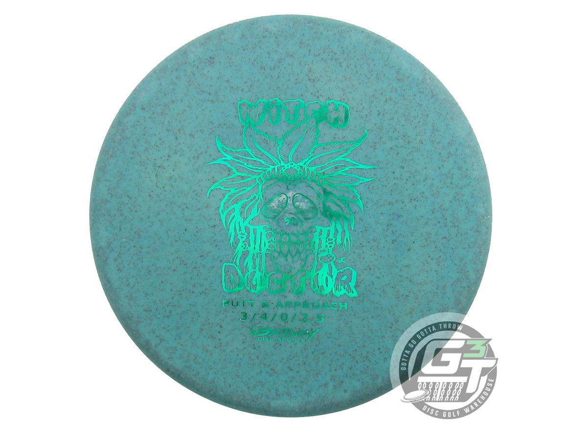 USED Gateway Diamond Hemp Witch Doctor 171g Blue Green Foil Putter Golf Disc