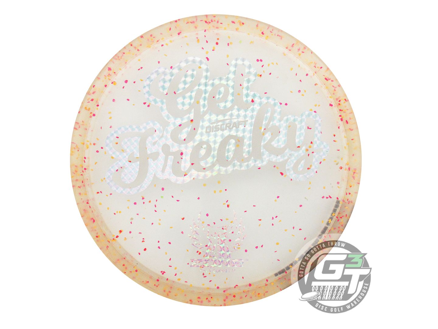 USED Discraft Z FLX Confetti Zone 176g Silver Prism Foil Putter Disc