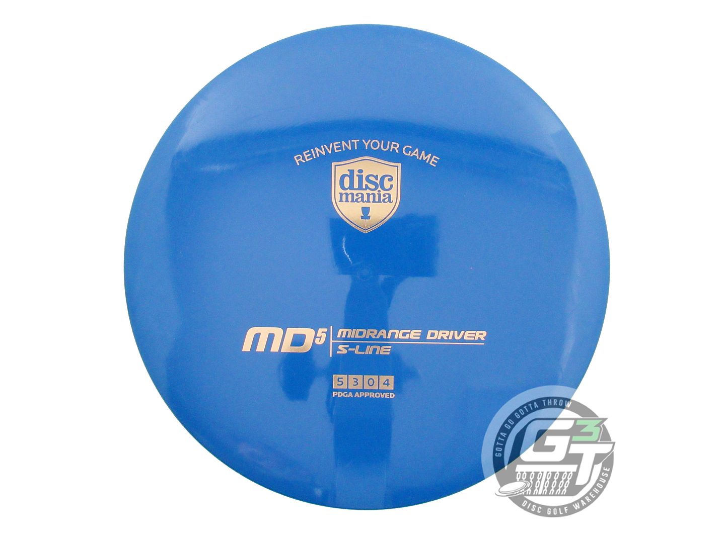 USED DiscMania S-Line MD5 173g Blue Gold Foil Midrange Golf Disc