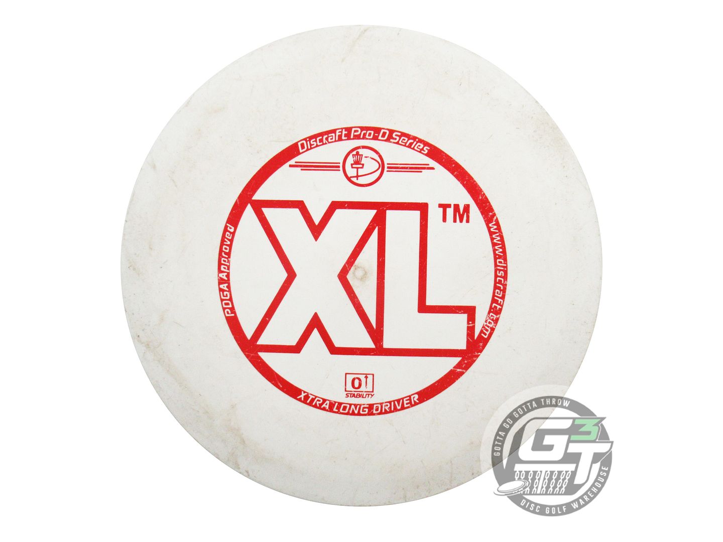 USED Discraft Pro D XL 172g White Red Stamp Distance Driver Golf Disc