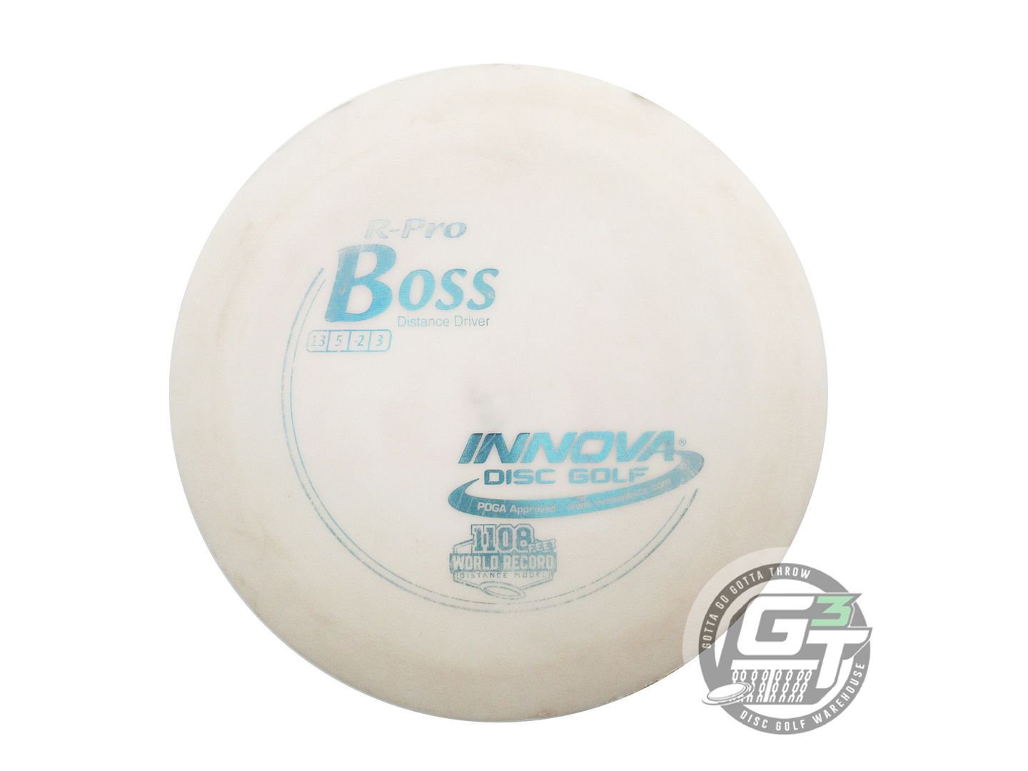 USED Innova R-Pro Boss 162g White Silver Foil Distance Driver Golf Disc