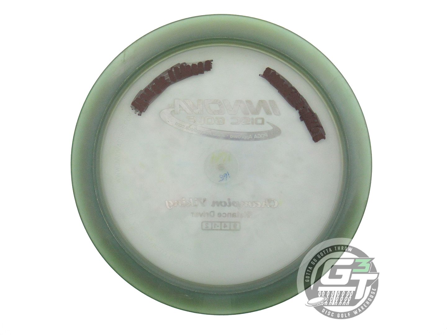 USED Innova Champion Viking 165g Army Green Gold Foil Distance Driver Golf Disc
