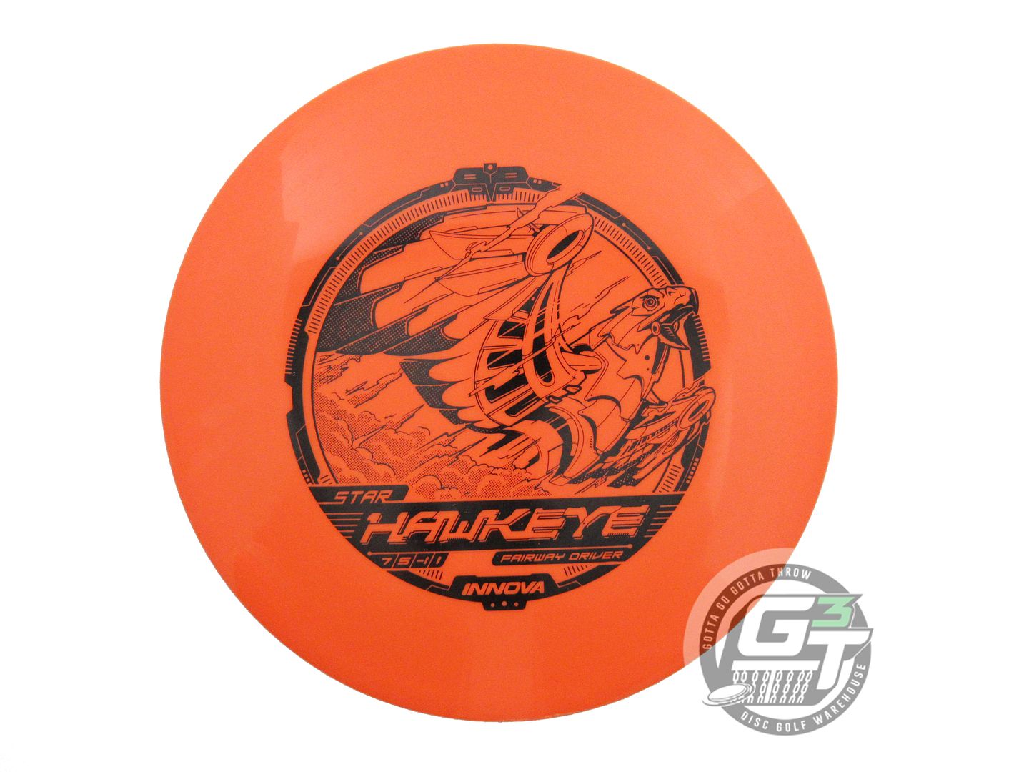 USED Innova Star Hawkeye 171g Orange Black Stamp Fairway Driver Golf Disc