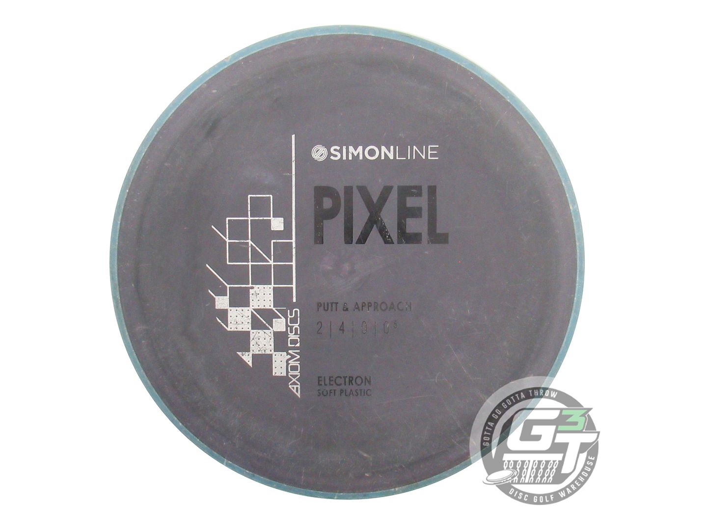 USED Axiom Discs Electron Soft Pixel 175g Black Blue Rim Putter Golf Disc