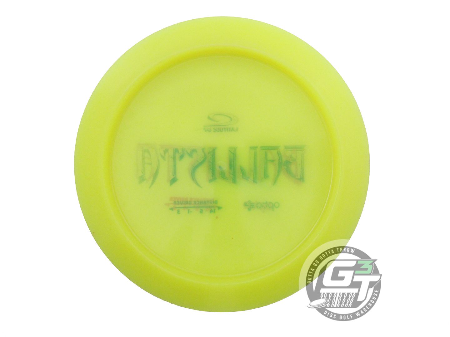 USED Latitude 64 X-OUT Opto Ballista 169g Yellow Distance Driver Golf Disc