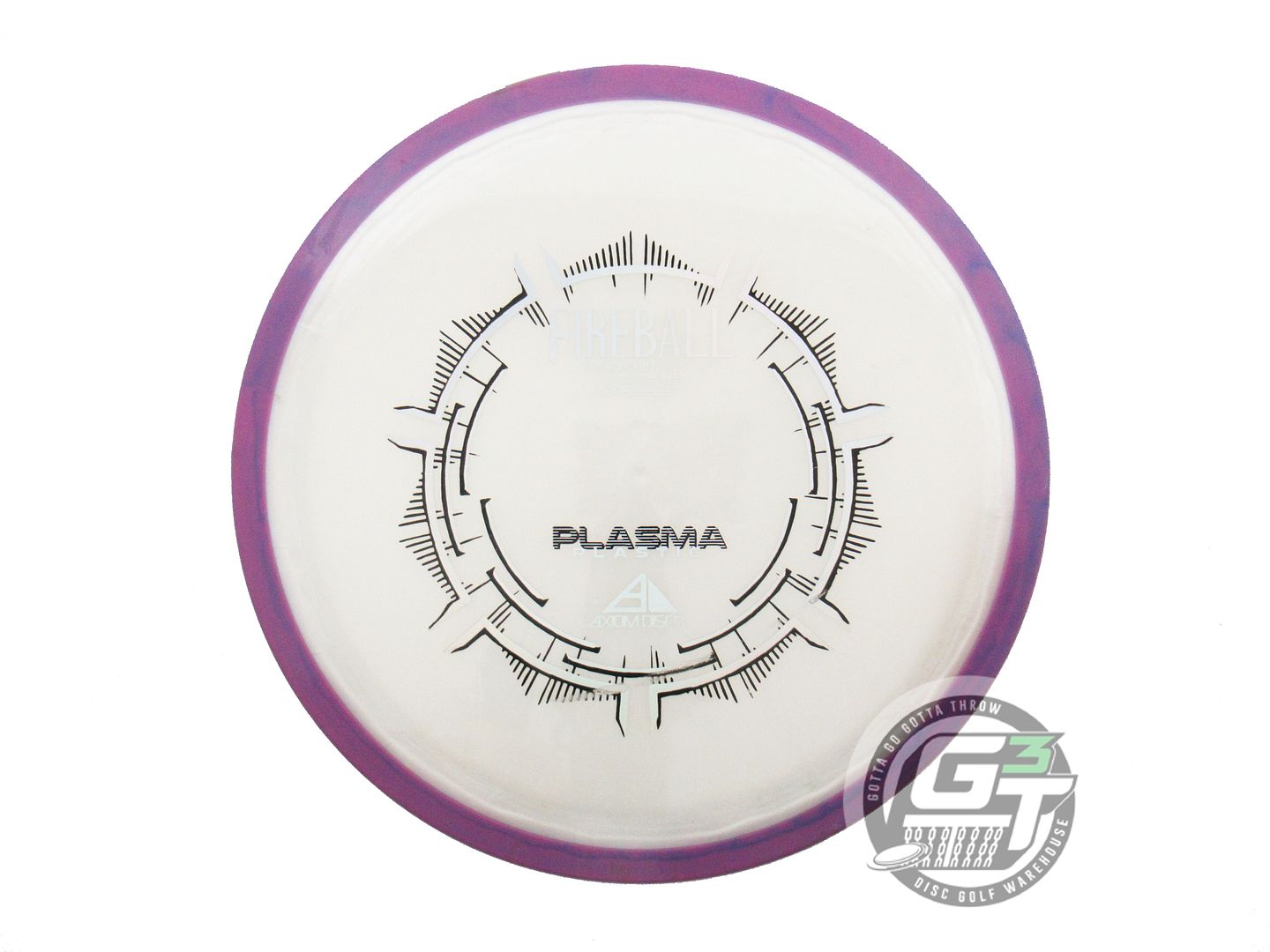 USED Axiom Discs Plasma Fireball 174g White Purple Rim Distance Driver Golf Disc