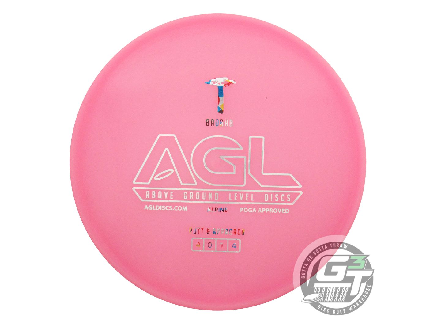 USED Above Ground Level Alpine Baobab 171g Pink Putter Golf Disc