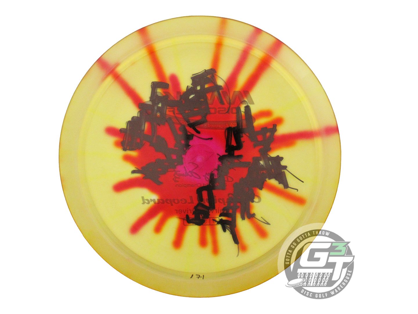 USED Innova I-DYE Champion Leopard 171g Marigold Burst Fairway Driver Golf Disc