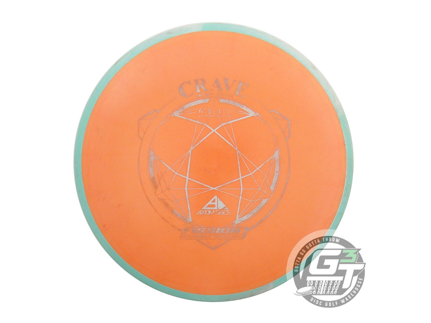 USED Axiom Discs Fission Crave 155g Orange Seafoam Rim Fairway Driver Golf Disc