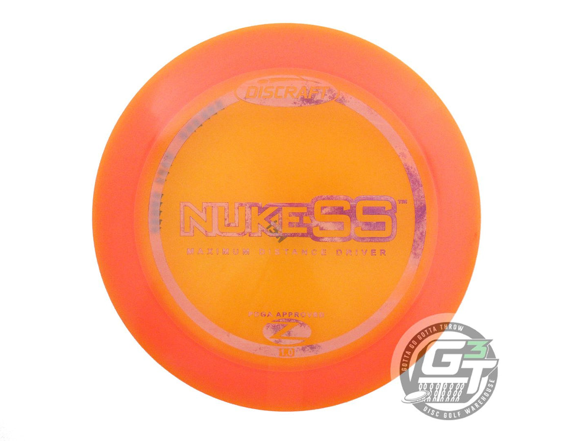USED Discraft Z Nuke SS 174g Orange Purple Foil PFN Distance Driver Golf Disc