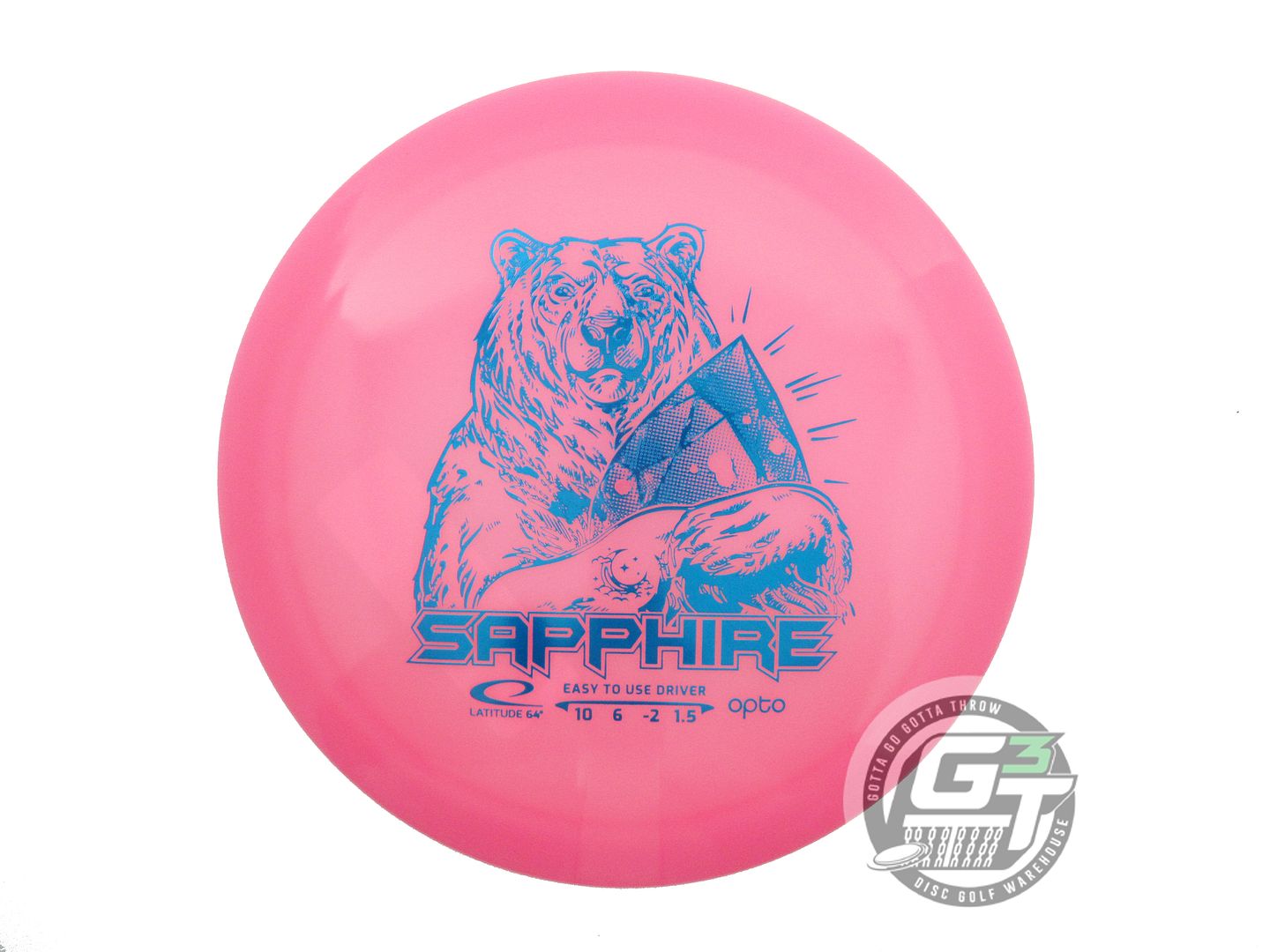 Latitude 64 Moonshine Glow Opto Sapphire Distance Driver Golf Disc (Individually Listed)