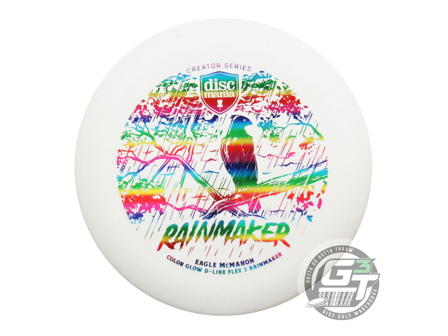 USED DiscMania [McMAHON] Glow D-Line Flex 3 Rainmaker 176g White Putter Disc