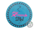 USED Discraft X Buzzz 168g Teal Pink Stamp Midrange Golf Disc