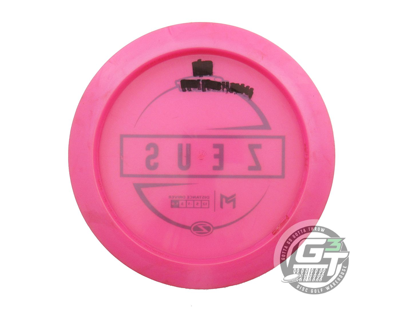 USED Discraft [McBETH] Z Zeus 176g Pink Green Stamp Driver Golf Disc