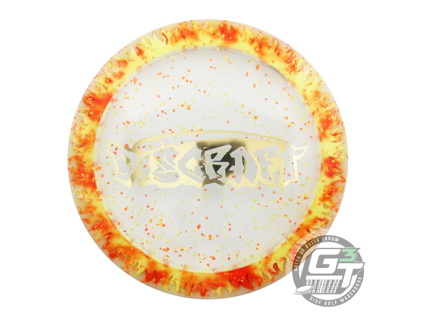 NOS Discraft Confetti FuZed Flame Scorch 174g Gold Foil Distance Driver Disc