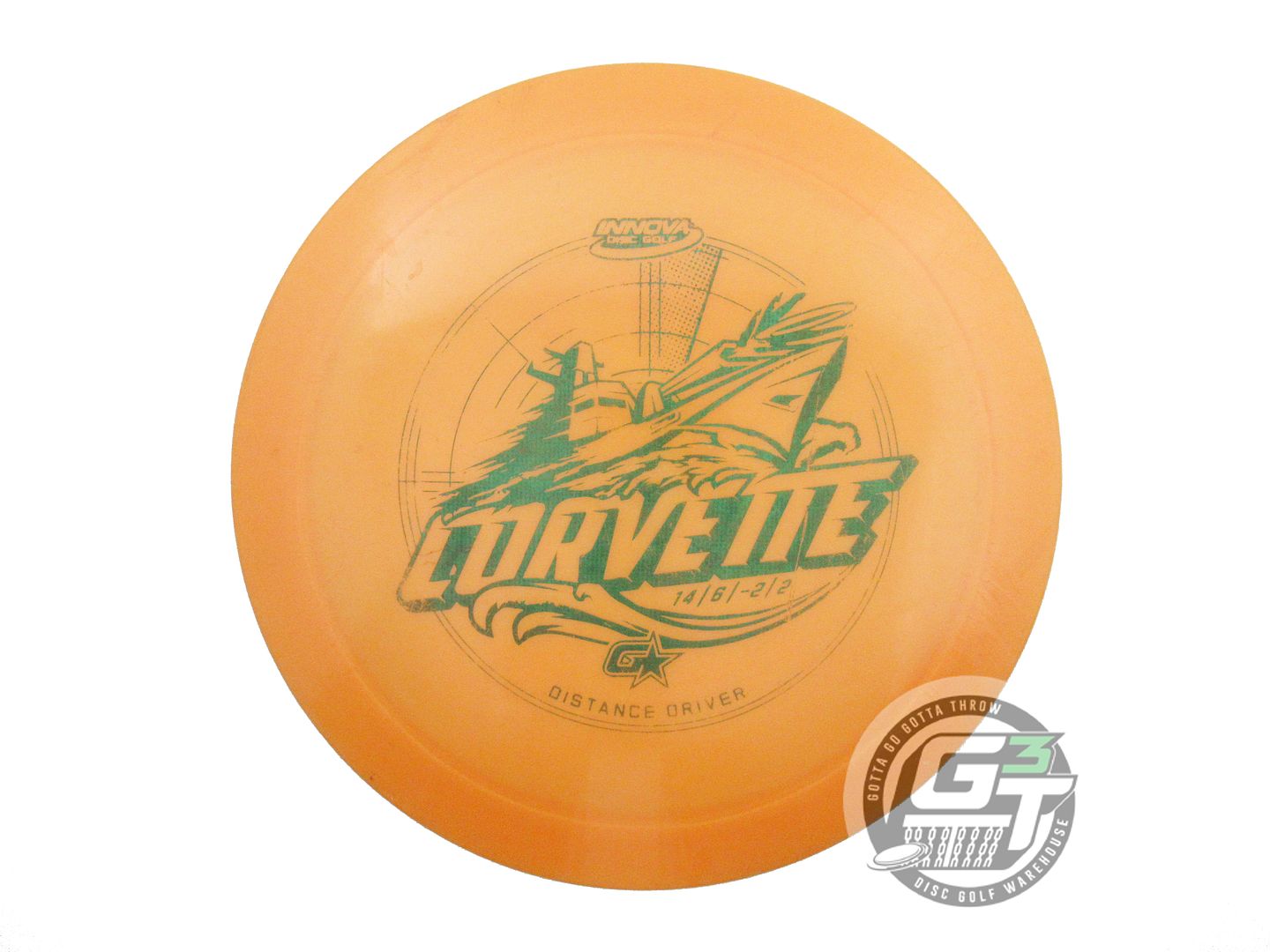USED Innova GStar Corvette 176g Orange Green Matrix Foil Distance Driver Disc