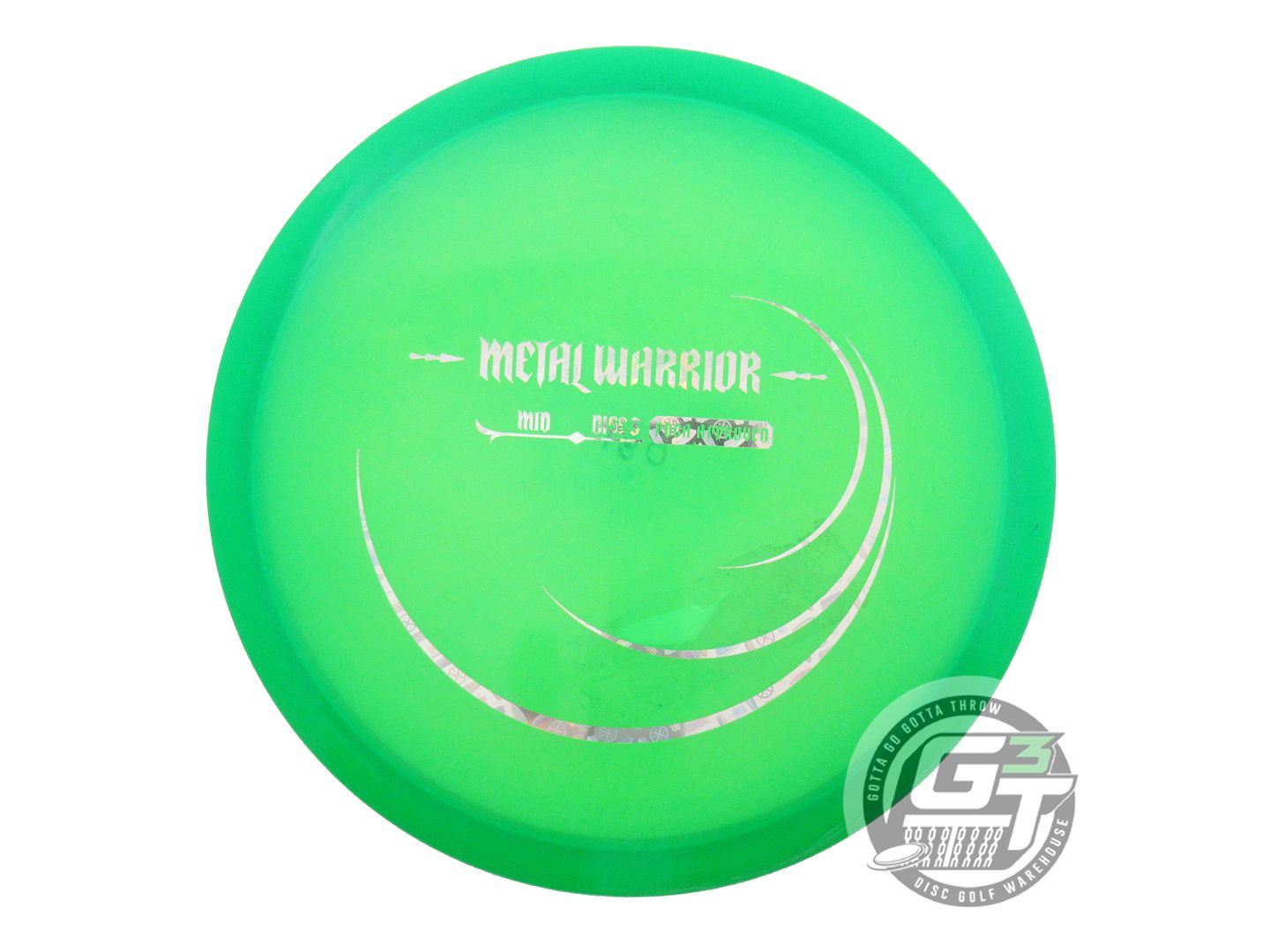 USED Innova METAL WARRIOR Champion MD3 180g Green Holo Foil Midrange Golf Disc