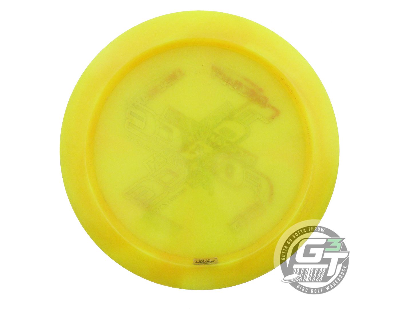 USED Discraft X-OUT [WYSOCKI] Z Swirl Force 175g Yellow Distance Driver Disc