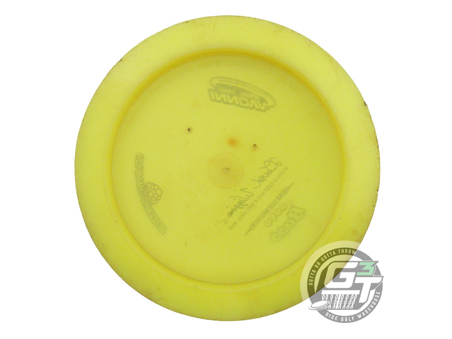 USED Innova Blizzard Boss 164g Yellow White Stamp Distance Driver Golf Disc
