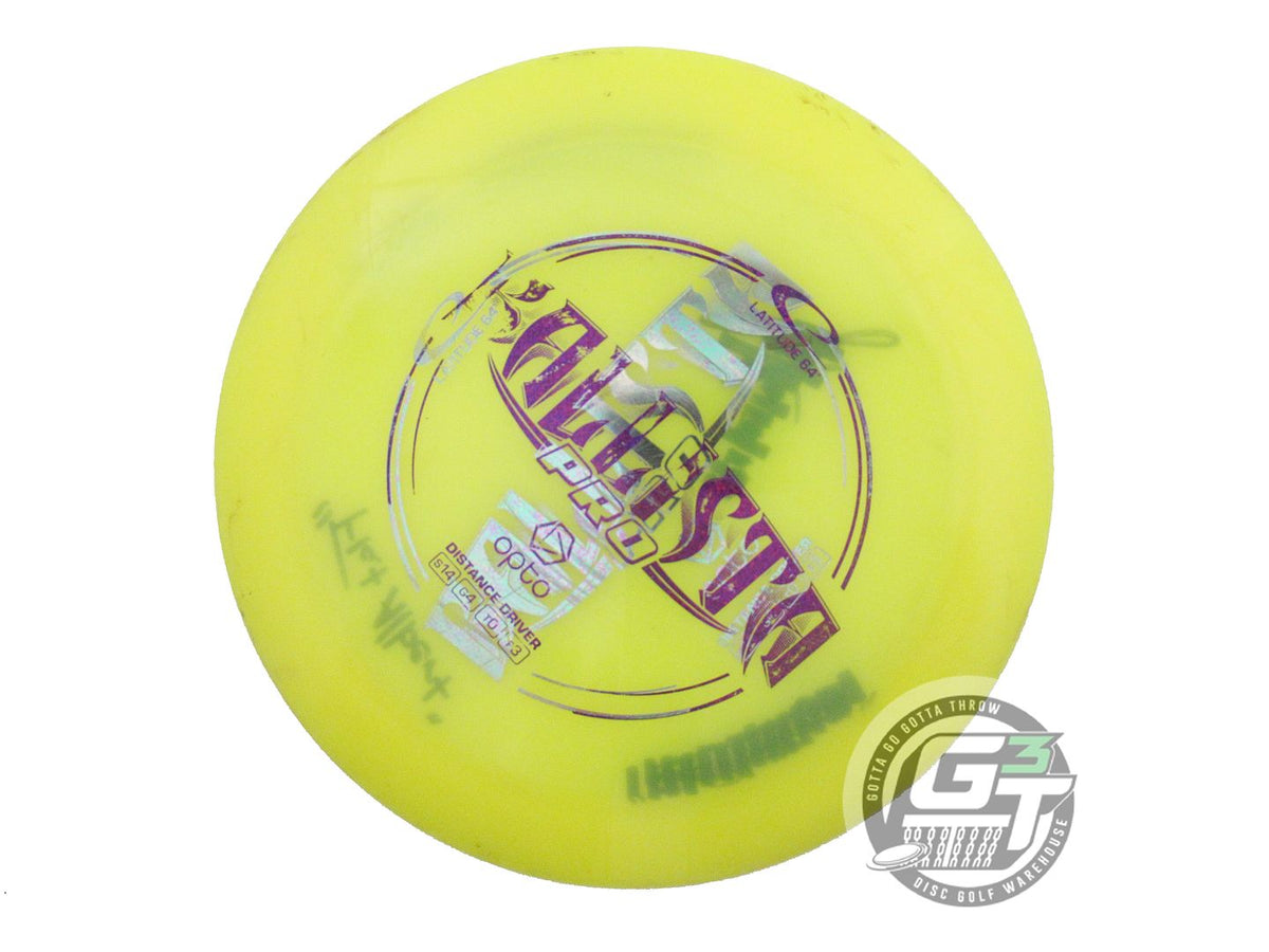 USED Latitude 64 X-OUT Opto Ballista Pro 172g Yellow Distance Driver Golf Disc