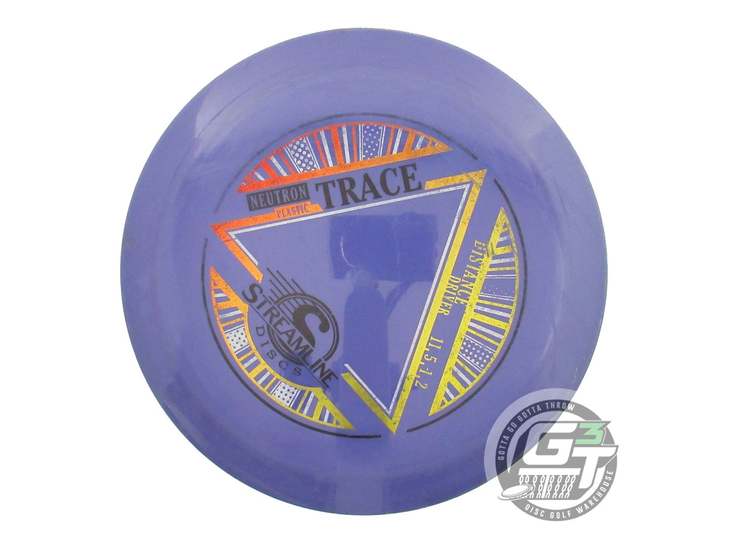 USED Streamline Discs Neutron Trace 171g Purple Distance Driver Golf Disc