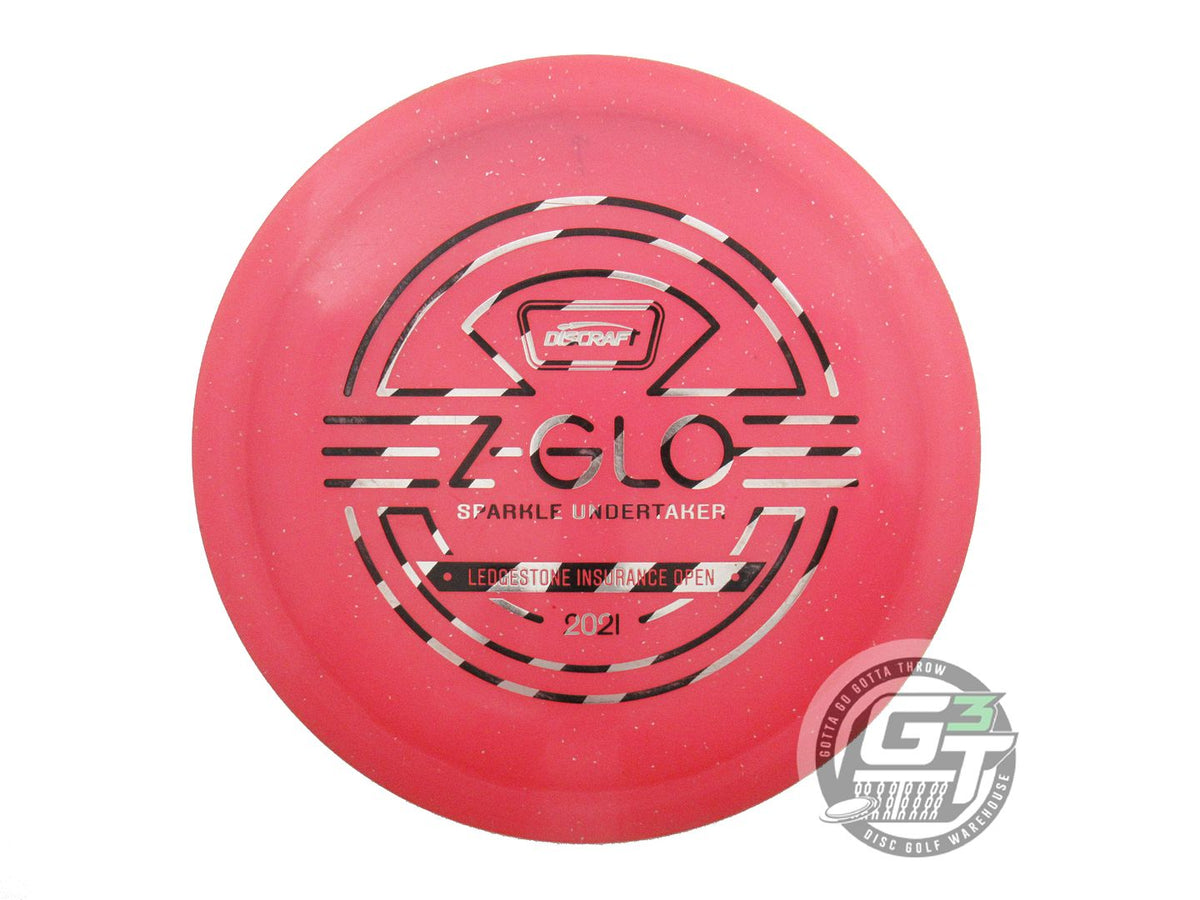 USED Discraft [LEDGESTONE] Z Glo Sparkle Undertaker 173g Pink Zebra Driver Disc