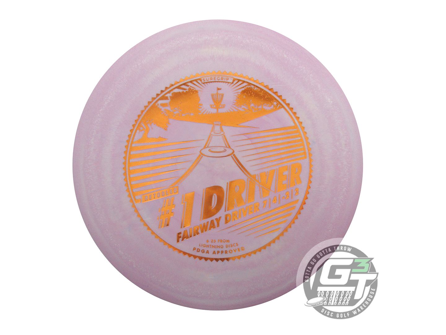 Lightning Sure Grip #1 Driver [Retool] Fairway Driver Golf Disc (Individually Listed)