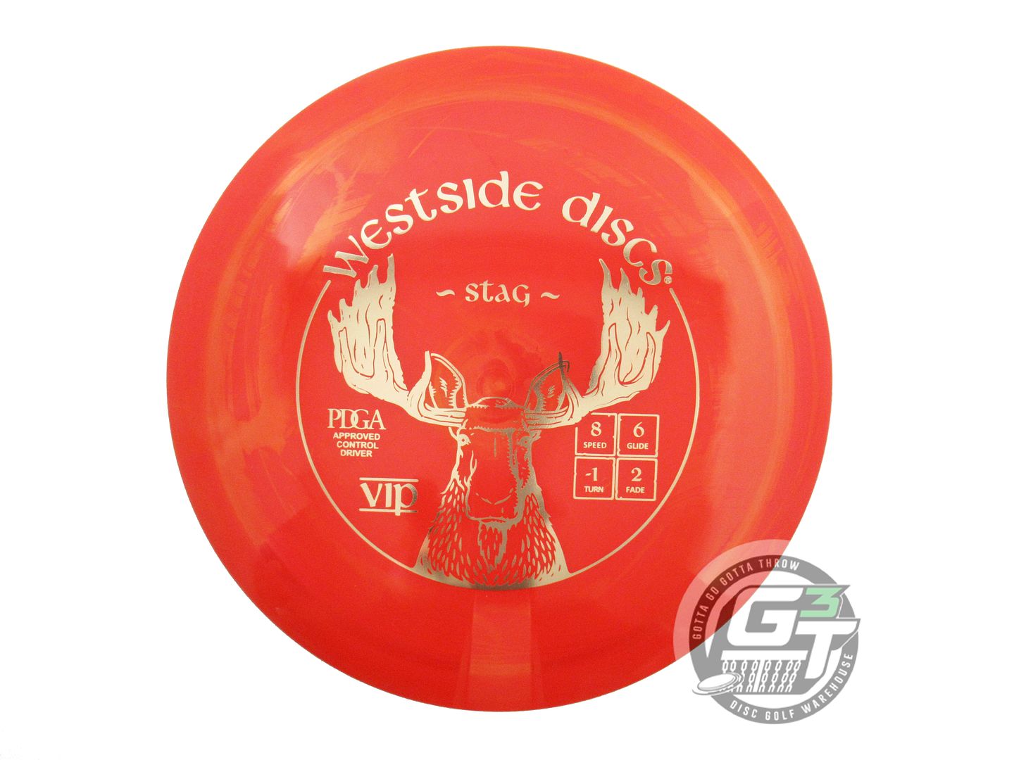 USED Westside Discs VIP Stag 173g Red Gold Foil Fairway Driver Golf Disc