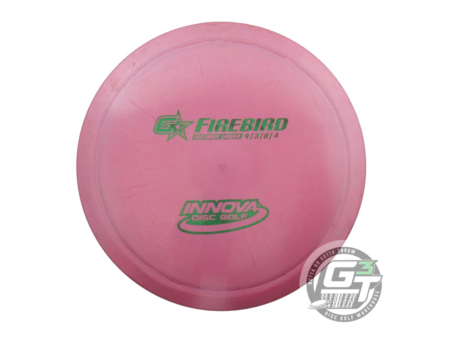 USED Innova GStar Firebird 167g Pink Green Matrix Foil Distance Driver Golf Disc