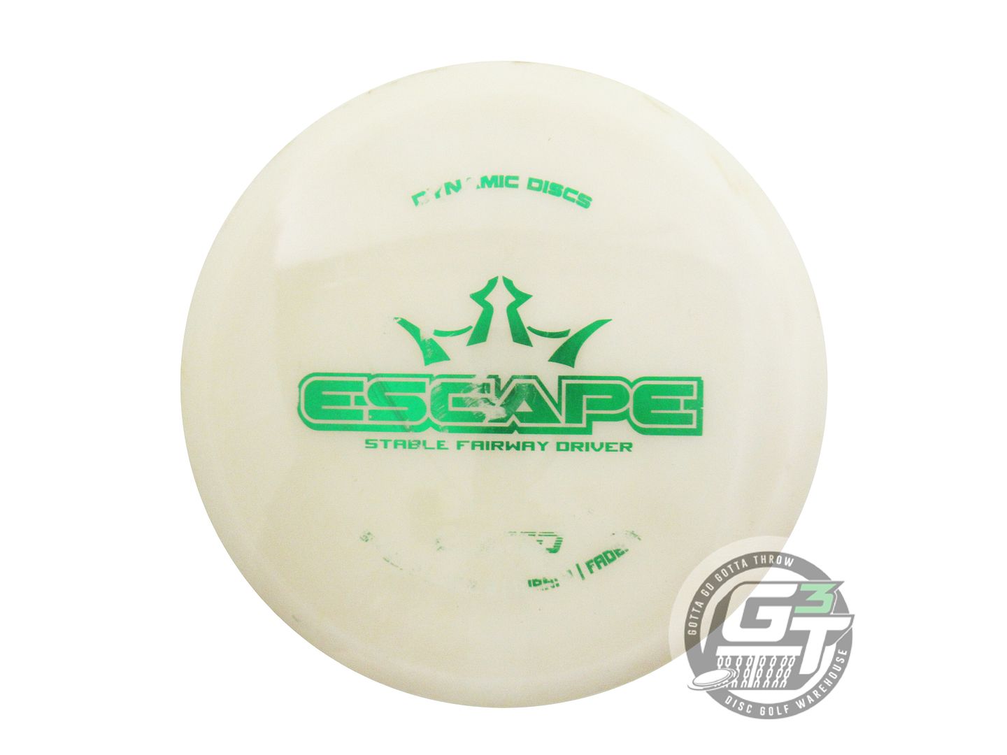 USED Dynamic Discs Lucid Escape 171g White Green Foil Fairway Driver Golf Disc