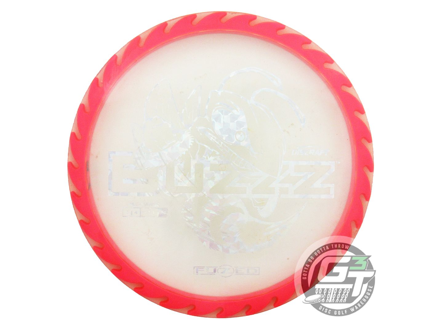 USED Discraft FuZed BuzzzSaw Buzzz 175g Clear Silver Shatter Foil Midrange Disc