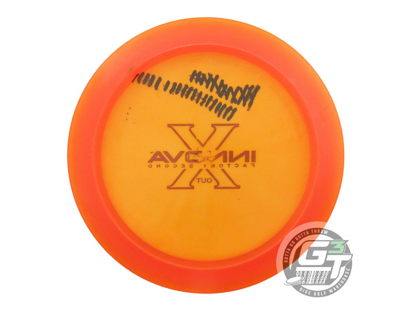 USED Innova X-OUT Champion Xcaliber 175g Orange Distance Driver Golf Disc