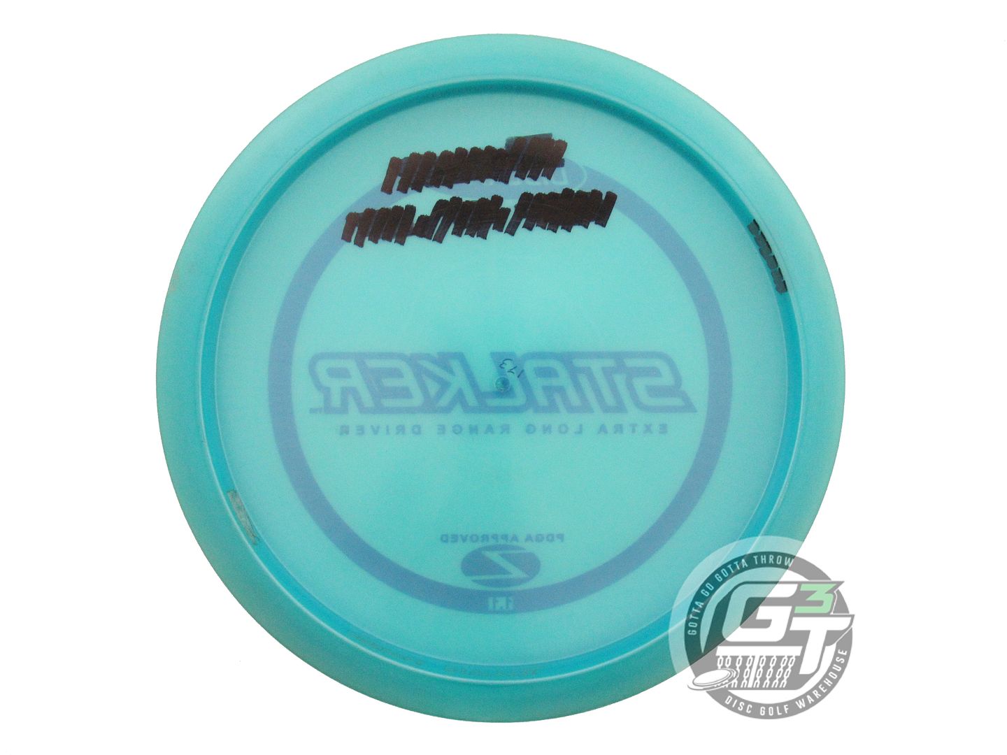 USED Discraft Z Stalker 173g Aqua Blue Stamp PFN Fairway Driver Golf Disc
