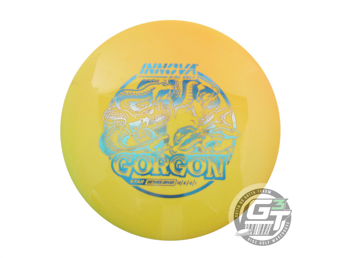 USED Innova Star Gorgon 175g Marigold Frost Foil Distance Driver Golf Disc