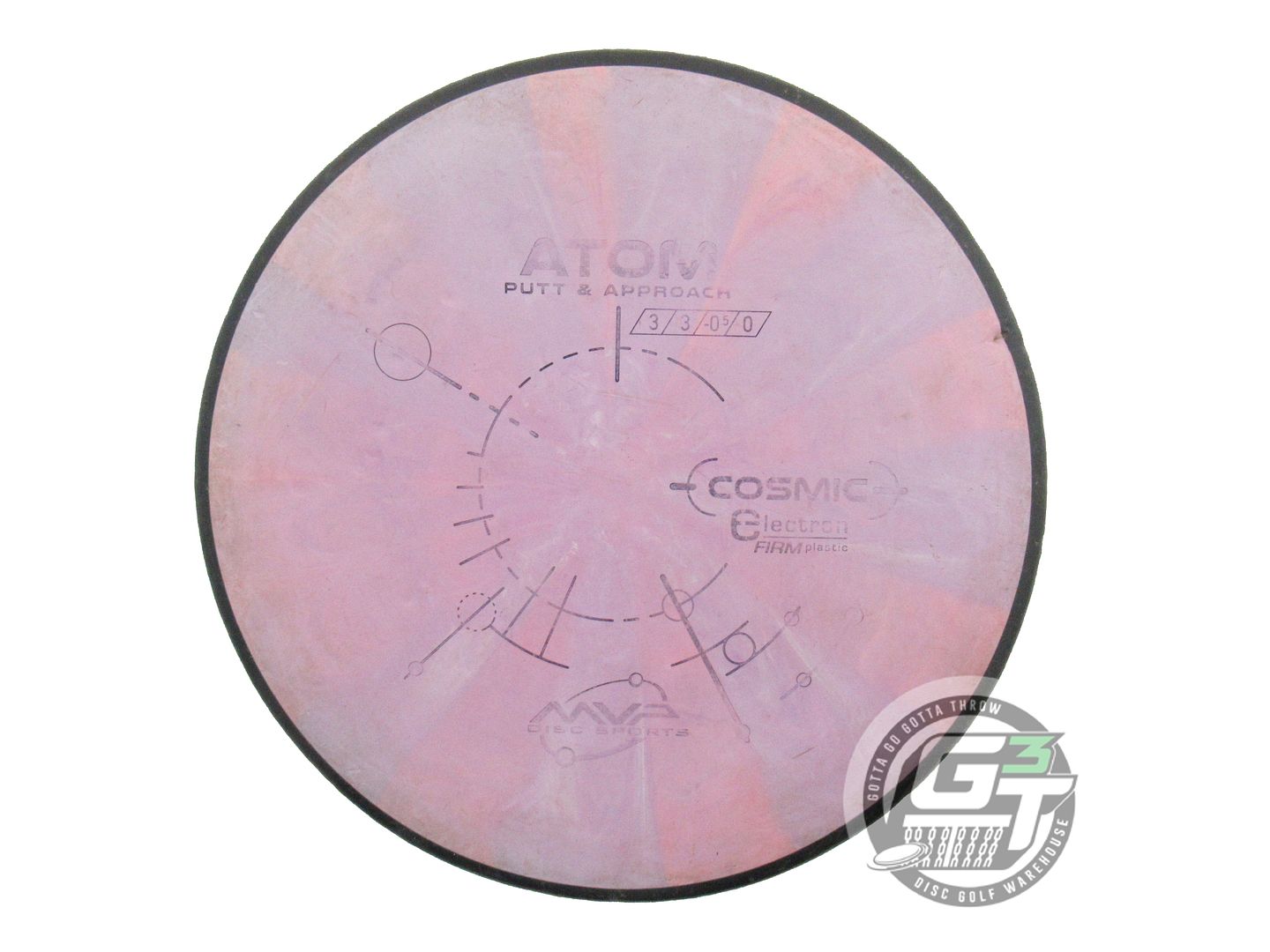 USED MVP Disc Sports Classic Cosmic Electron Firm Atom 175g Lilac-Pink Golf Disc