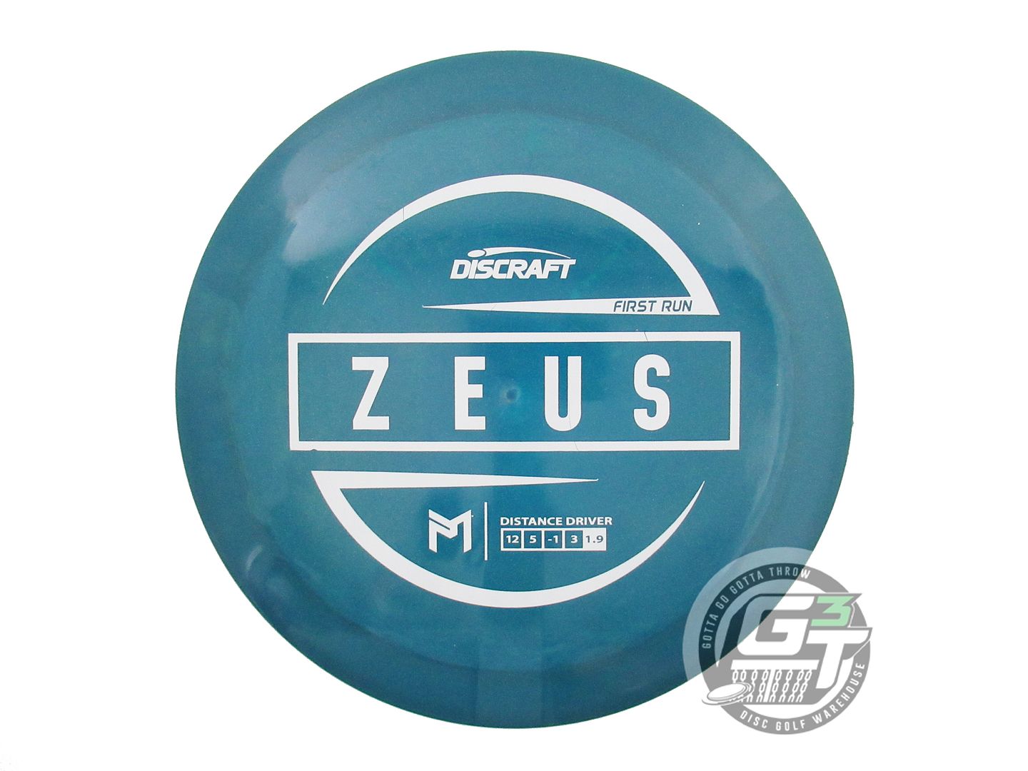 USED Discraft [McBETH] FIRST RUN ESP Zeus 170g Dark Teal Driver Golf Disc