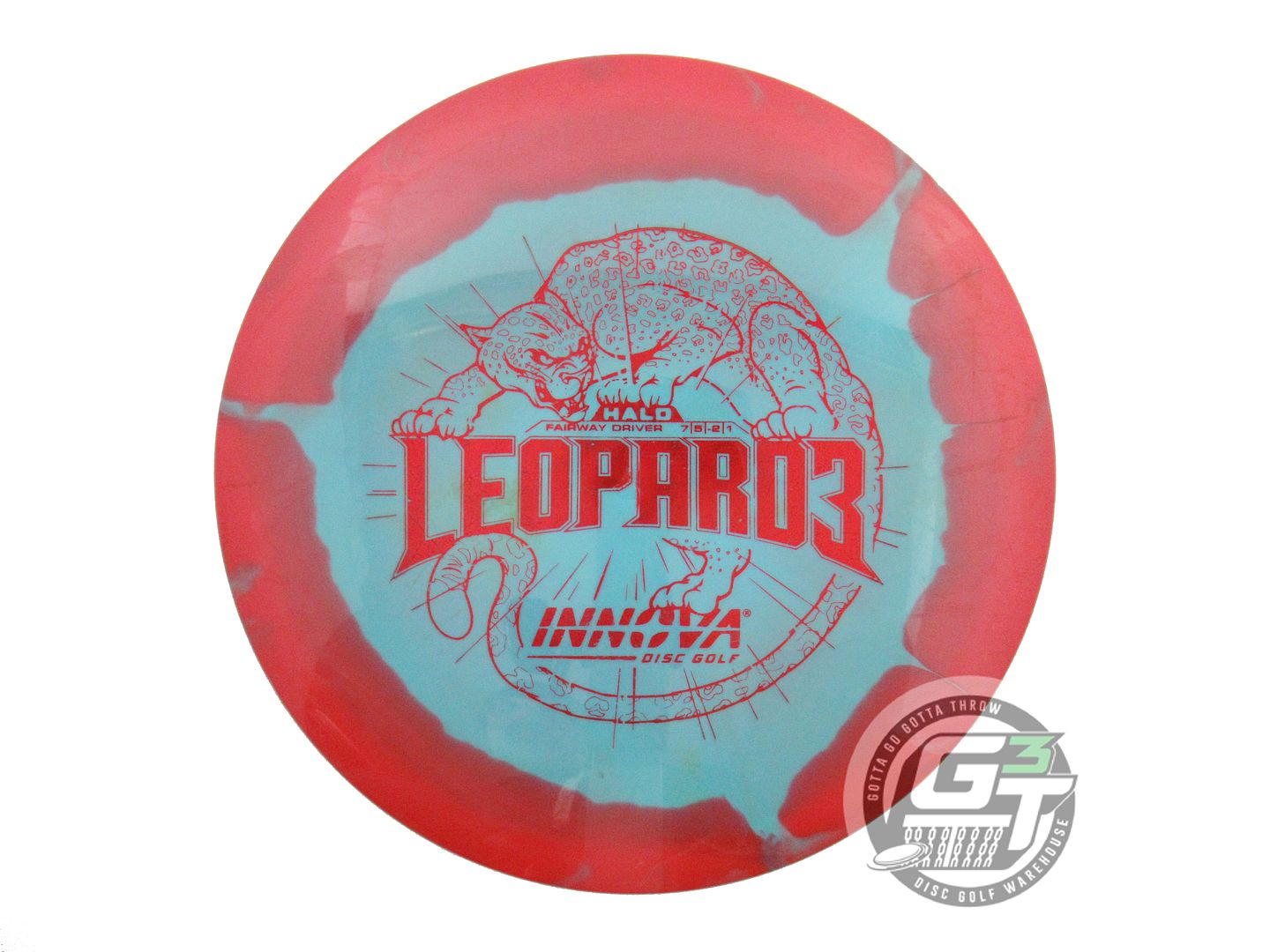 USED Innova Halo Star Leopard3 171g Red-Teal Fairway Driver Golf Disc
