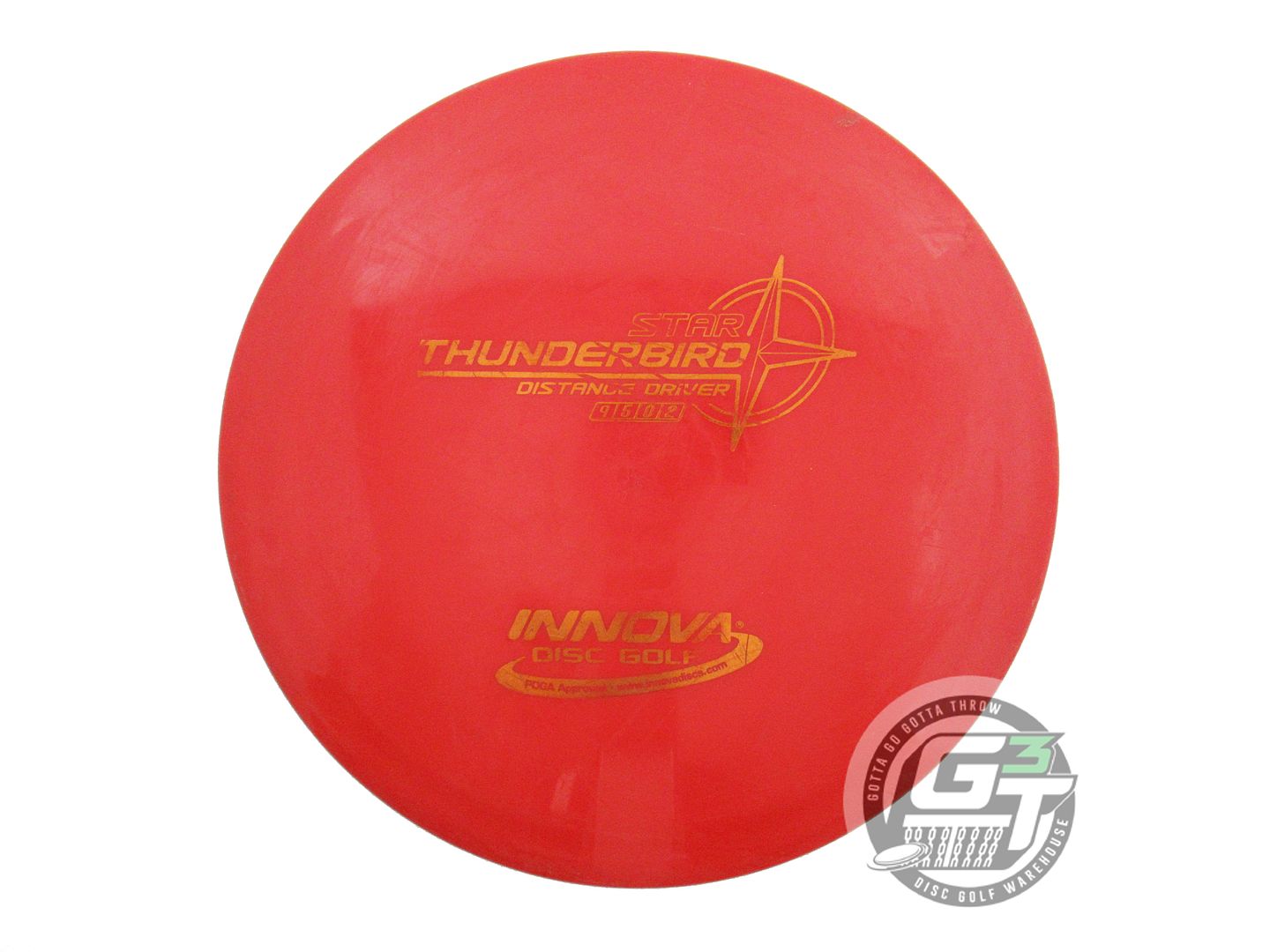 USED Innova Star Thunderbird 157g Red Orange Foil Distance Driver Golf Disc