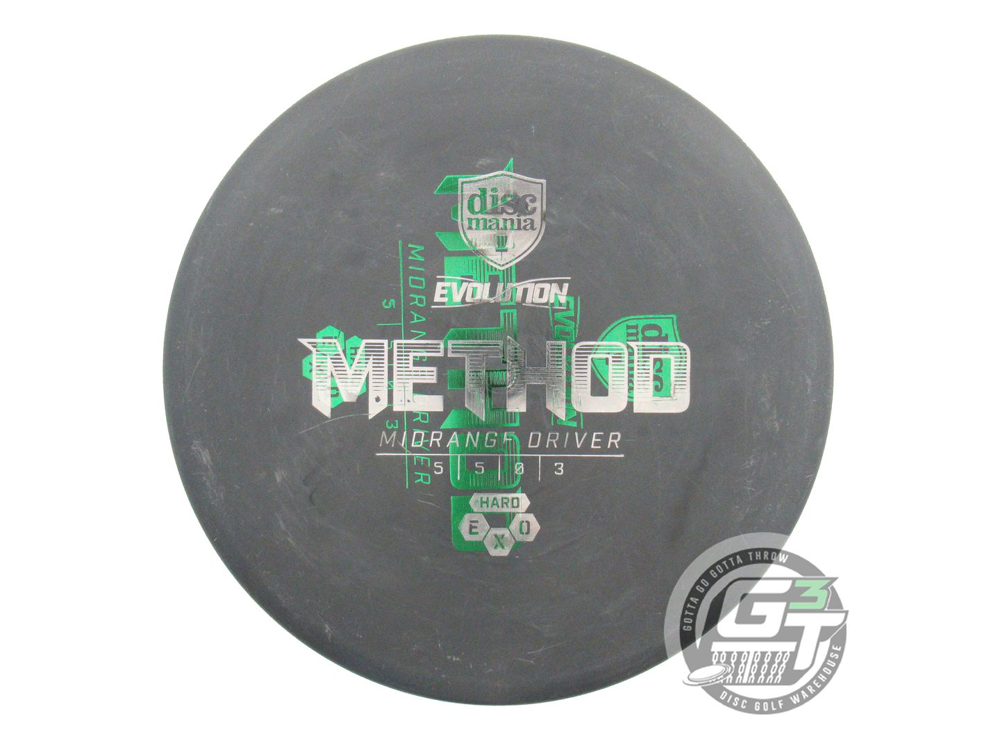 USED DiscMania X-OUT EXO Hard Method 177g Black Midrange Golf Disc