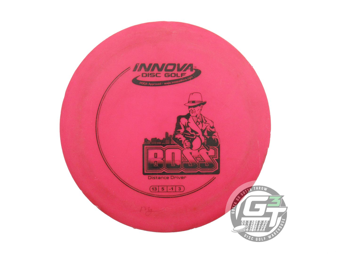 USED Innova DX Boss 170g Pink Black Stamp Distance Driver Golf Disc
