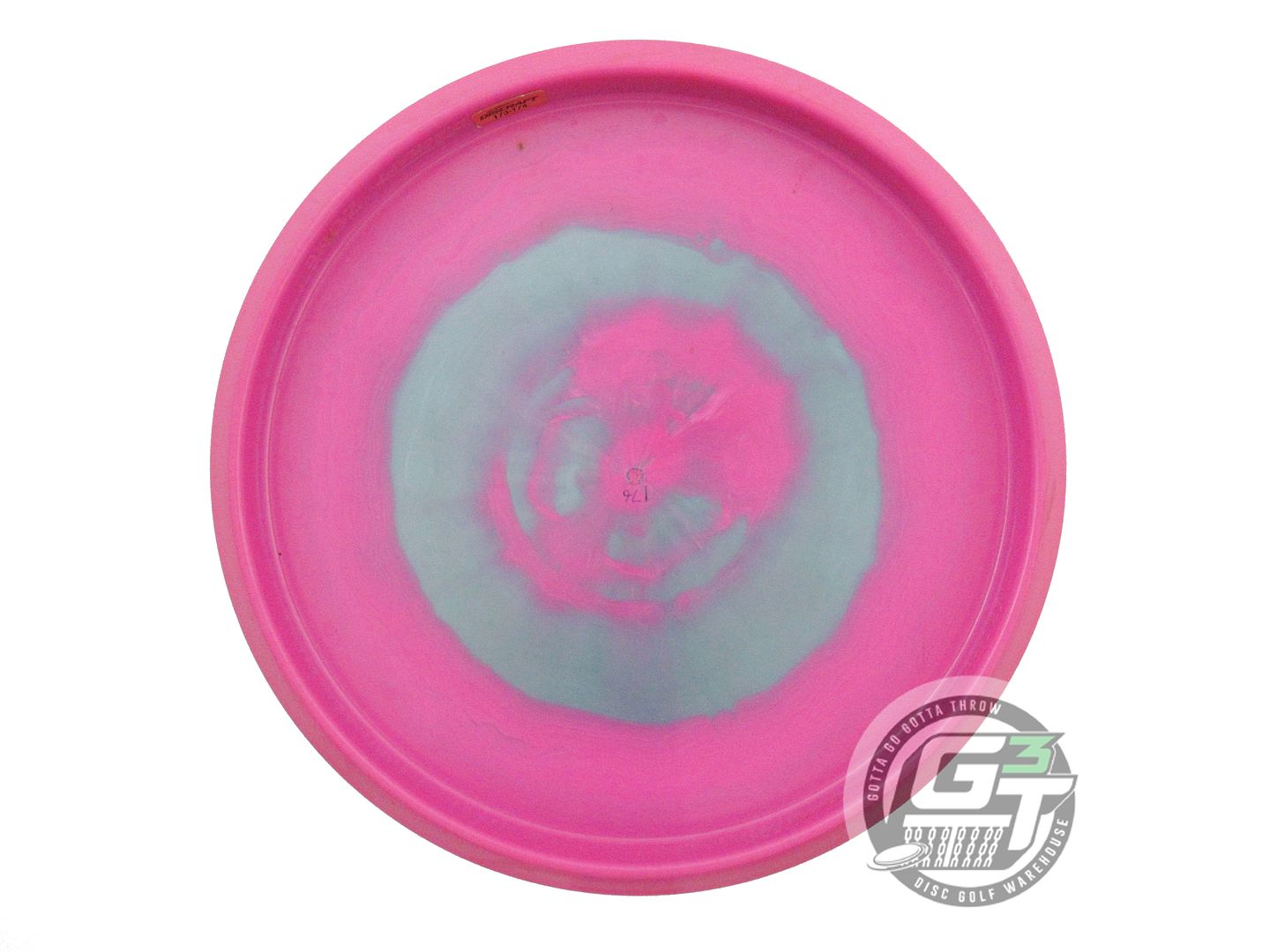 USED Discraft ESP Zone 176g Magenta-Green Purple Laser Foil Putter Golf Disc
