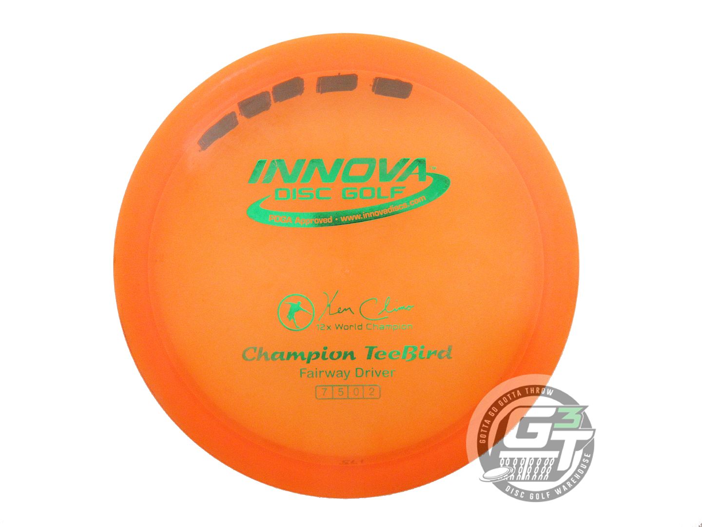 USED Innova Champion Teebird 175g Orange Green Foil Fairway Driver Golf Disc