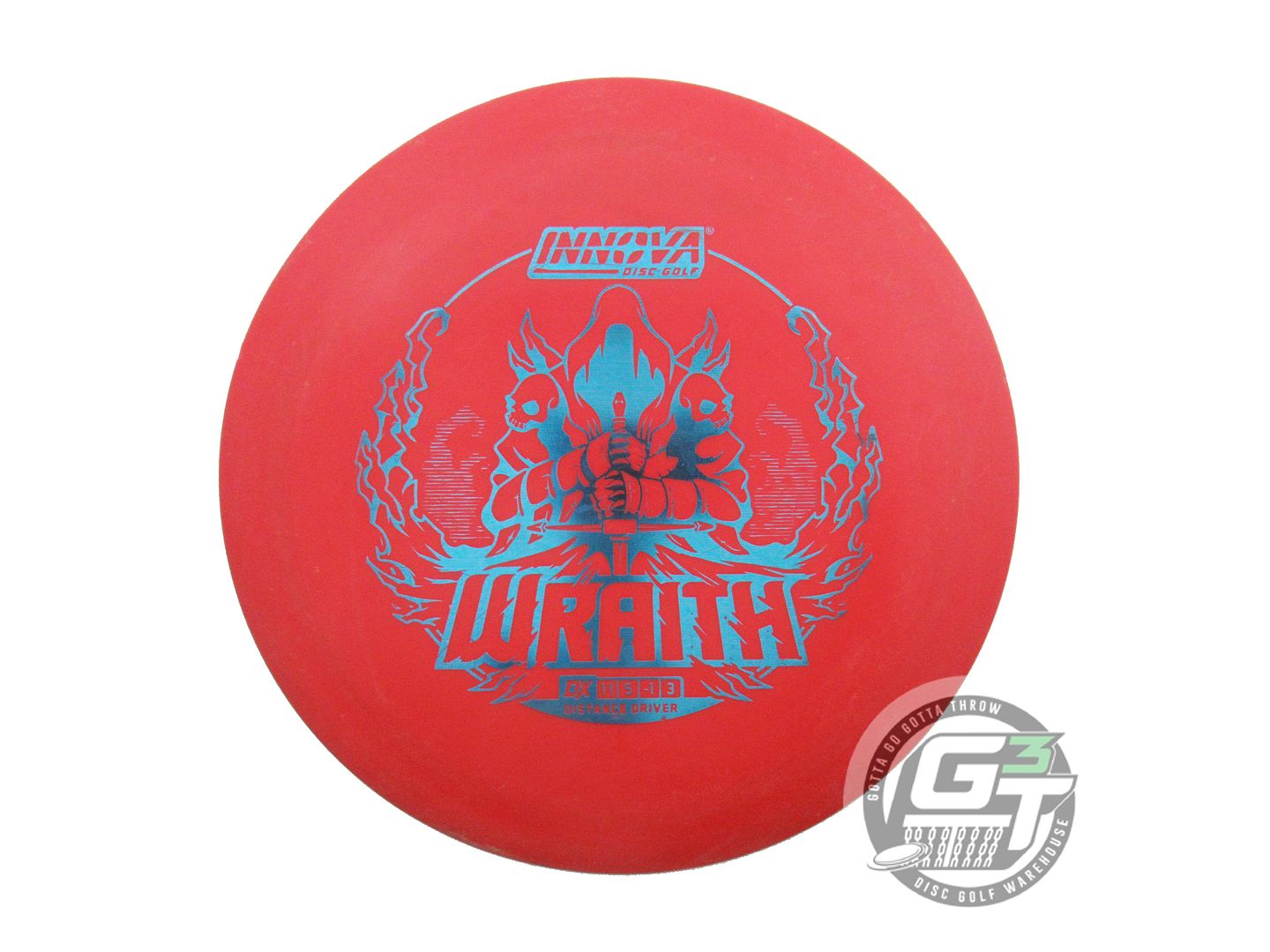 USED Innova DX Wraith 174g Red Blue Foil Distance Driver Golf Disc