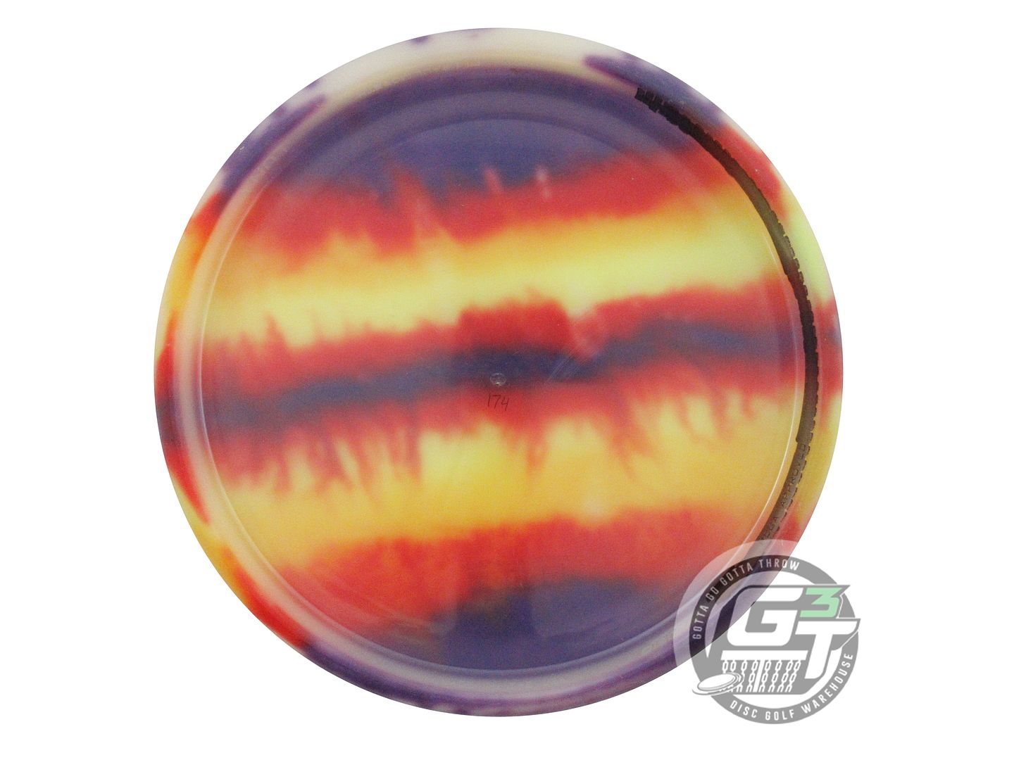 USED Discraft [McBETH] FlyDye Z UltraLuna 175g Stripes Putter Golf Disc