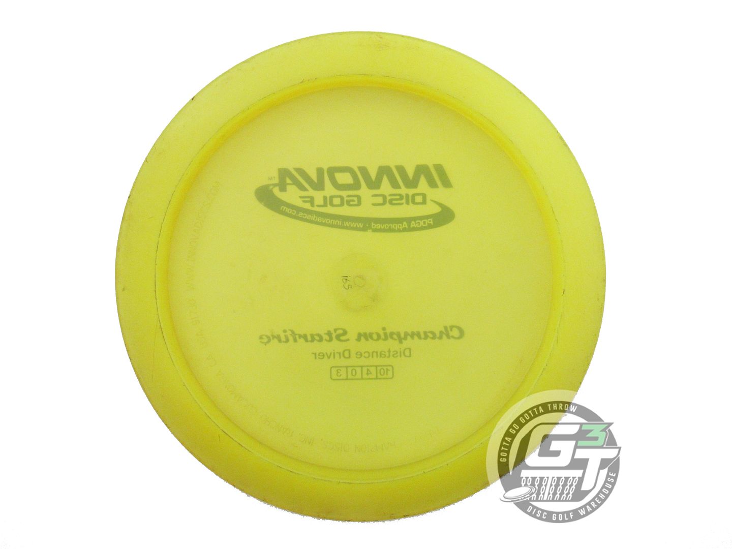 USED Innova Champion Starfire 165g Yellow Silver Stamp Distance Driver Golf Disc