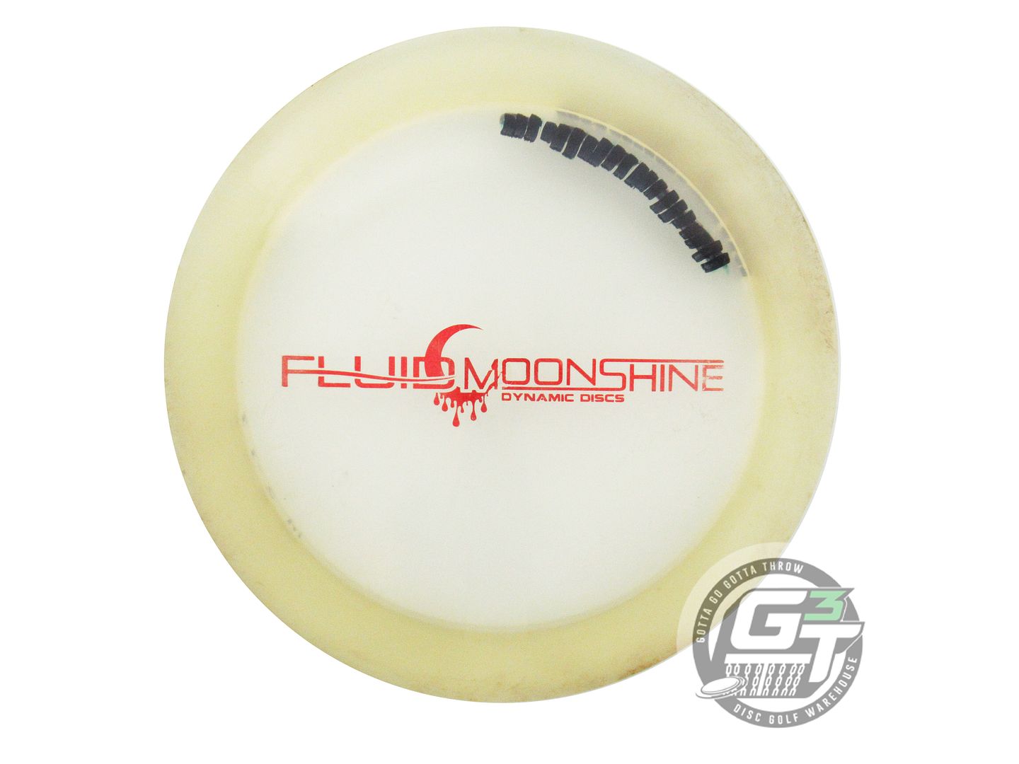 USED Dynamic Discs Moonshine Fluid Freedom 173g Red Glitter Foil Driver Disc
