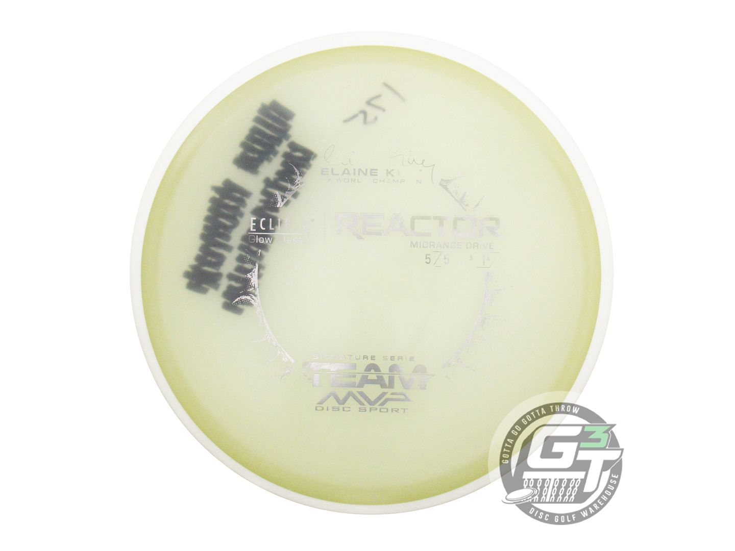 USED MVP Disc Sports Eclipse Proton Reactor 175g Glow Midrange Golf Disc
