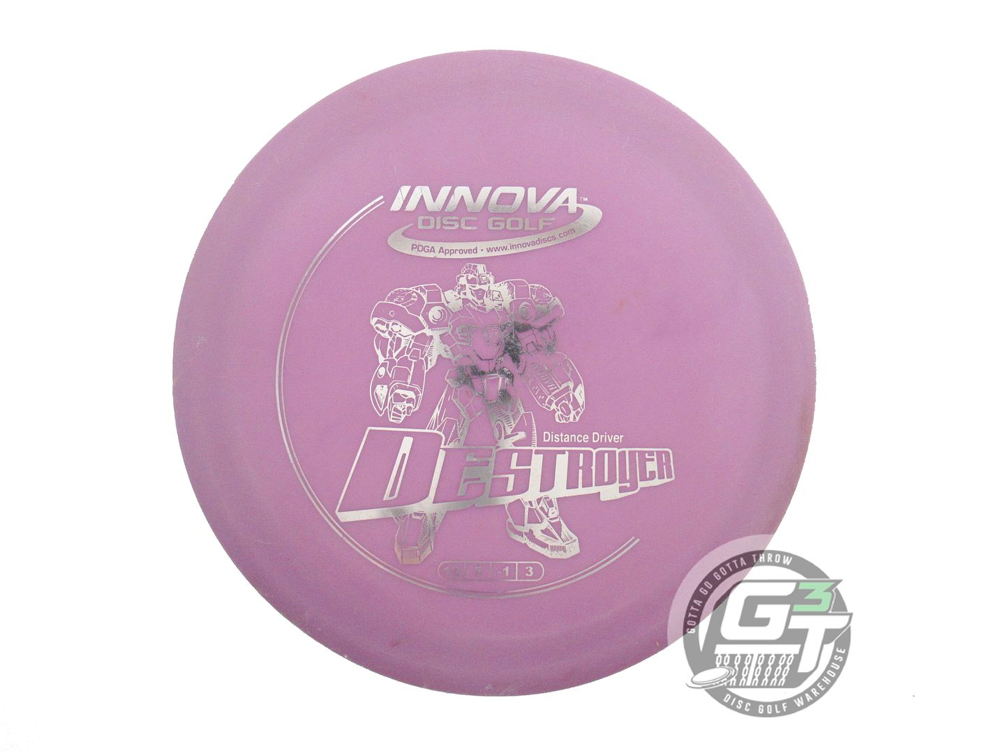 USED Innova DX Destroyer 172g Lilac Silver Foil Distance Driver Golf Disc