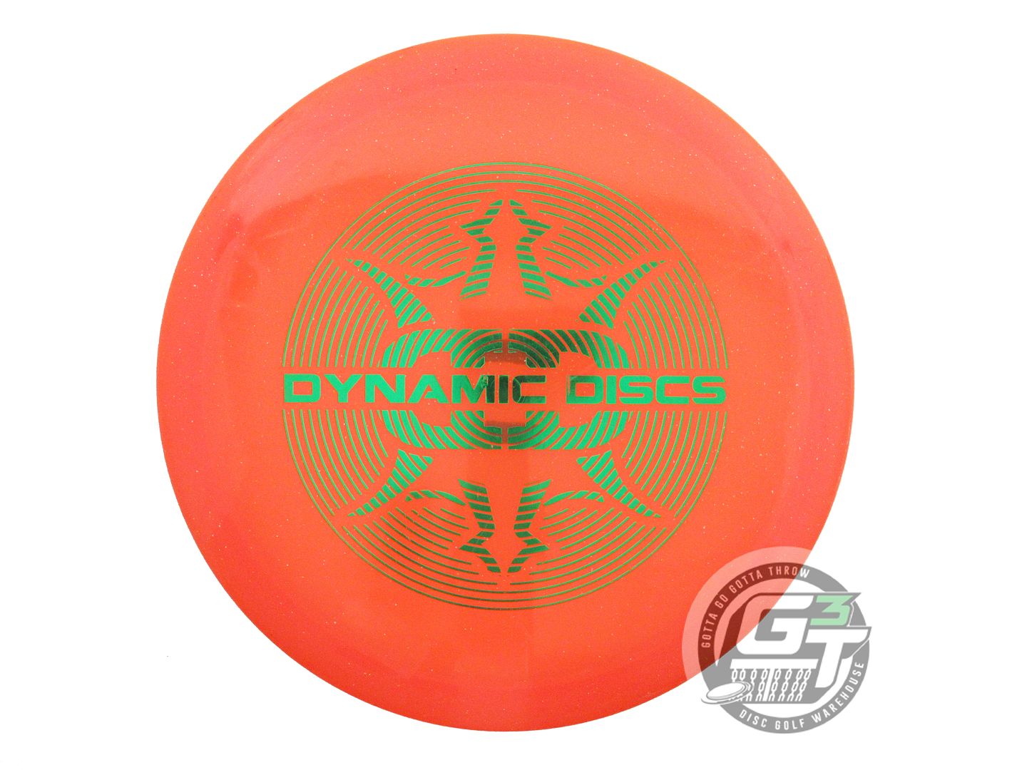 USED Dynamic Discs Lucid Justice 174g Orange Green Foil Midrange Golf Disc